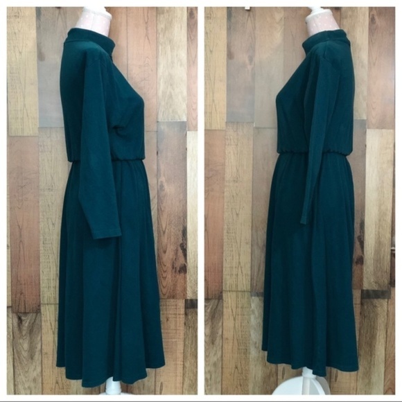 Vintage Knit Turtleneck Dress Shoulder Pads - petite medium - Picture 5 of 7